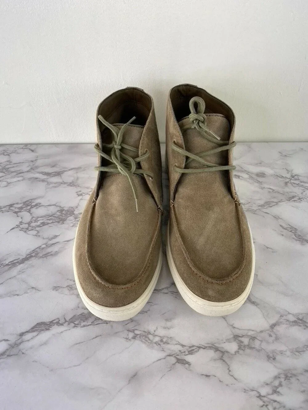 Steve Madden Men's Beige Suede Fulton Lace Sneaker SZ 11.5